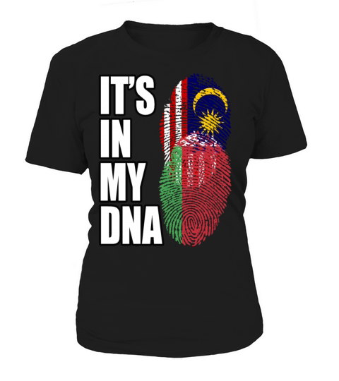 Malaysian And Belarusian Mix Heritage DNA Flag Women's T-Shirt
