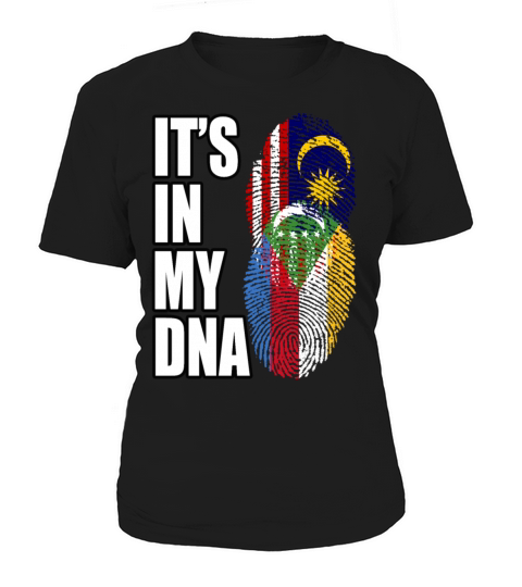 Malaysian And Comoran Mix Heritage DNA Flag Women's T-Shirt