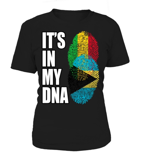Malian And Bahamian Mix Heritage DNA Flag Women's T-Shirt