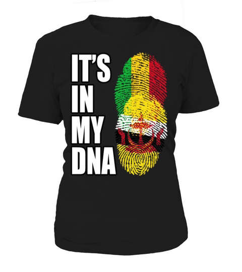 Malian And Bruneian Mix Heritage DNA Flag Women's T-Shirt