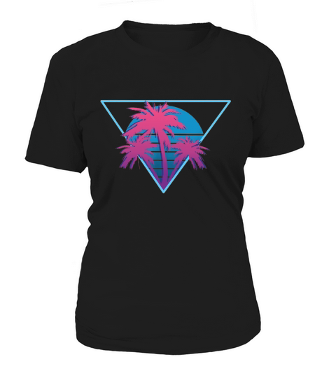 Retro 80s Vaporwave Synthwave Aesthetic 1980s Style Gift Women's T-Shirt