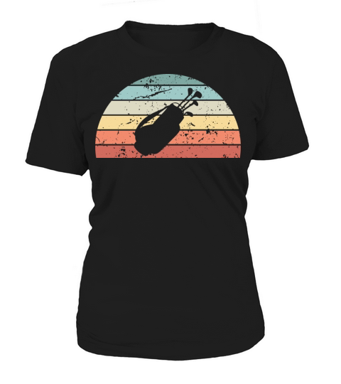 Retro Golfing Sunset Vintage Golf Sunrise Women's T-Shirt