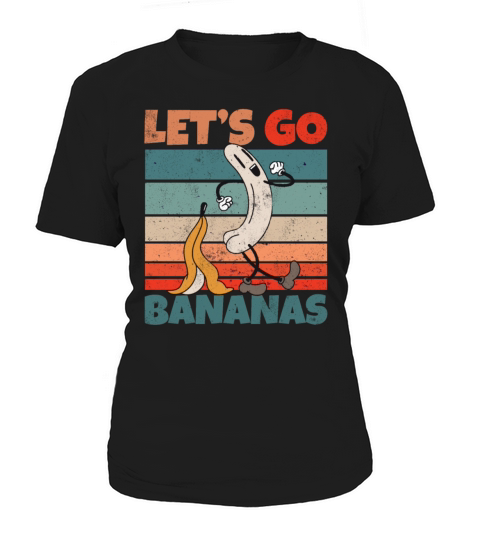 Retro Vintage Lets Bananas Funny Butt Banana Women's T-Shirt
