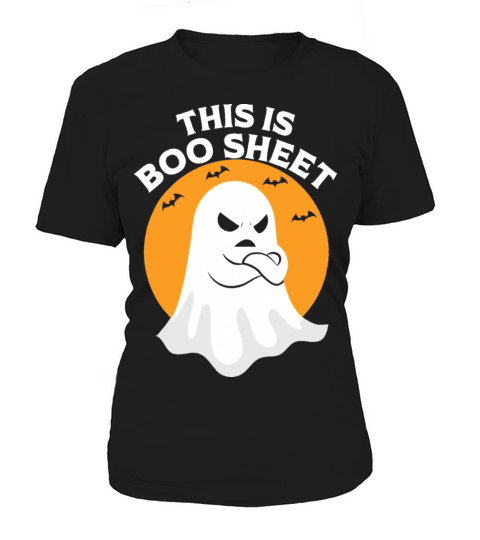 This Is Boo Sheet Ghost Retro Halloween Costume Women's T-Shirt