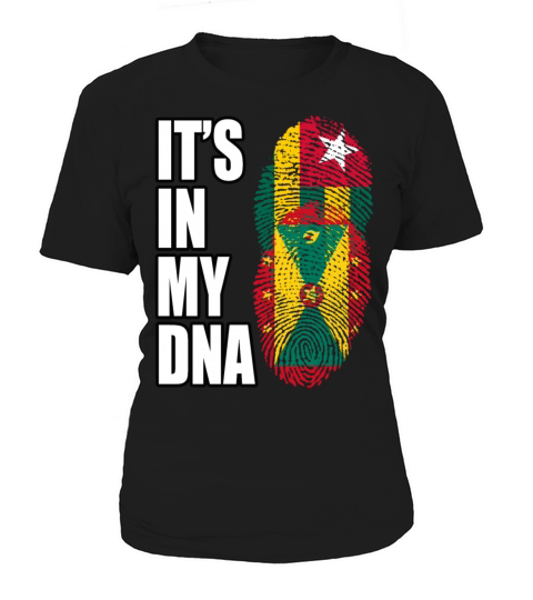 Togolese And Grenadian Mix Heritage DNA Flag Women's T-Shirt