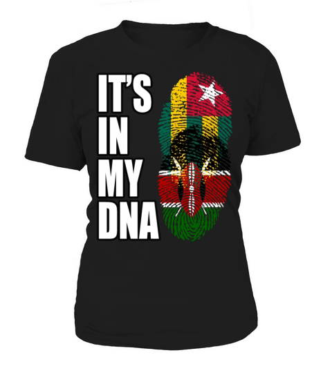 Togolese And Kenyan Mix Heritage DNA Flag Women's T-Shirt