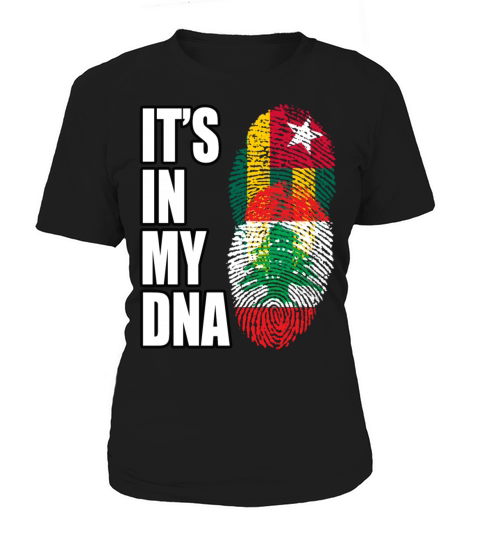 Togolese And Lebanese Mix Heritage DNA Flag Women's T-Shirt