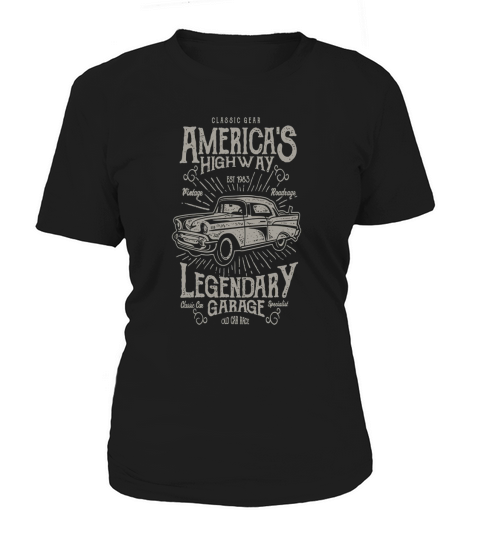 vintage car poster design Women's T-Shirt