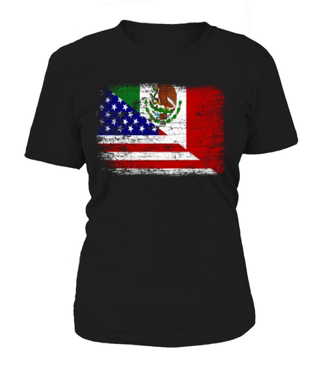 Vintage Mexican American Flag Women's T-Shirt