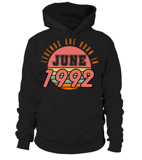 1992 vintage born in June gift Hoodie Unisex