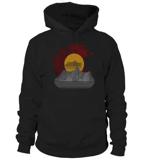 Colorado state flag mountain Hoodie Unisex