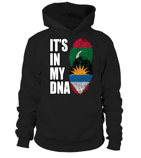 Maldivian And Antiguan Mix Heritage DNA Flag Hoodie Unisex