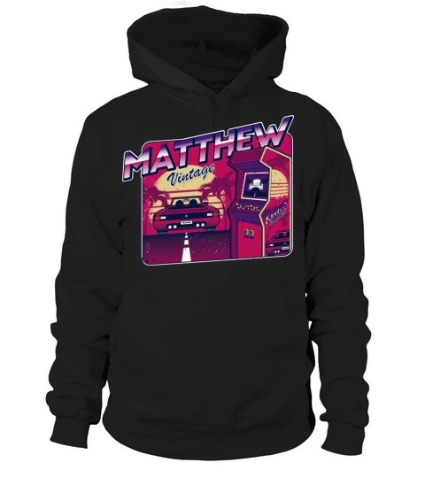 Matthew - Personalized Vintage Gamer 80s 90s Hoodie Unisex