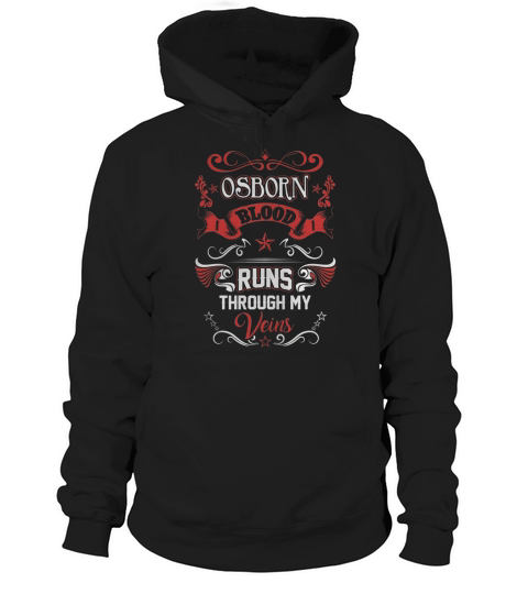 OSBORN BLOOD RUNS THROUGH MY VEINS Hoodie Unisex