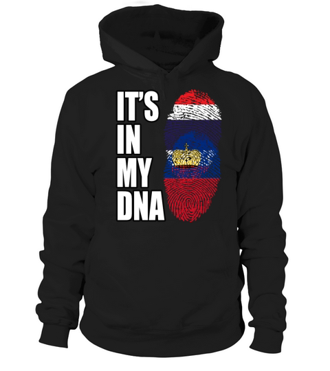 Thai And Liechtensteiner Vintage Heritage DNA Flag Hoodie Unisex