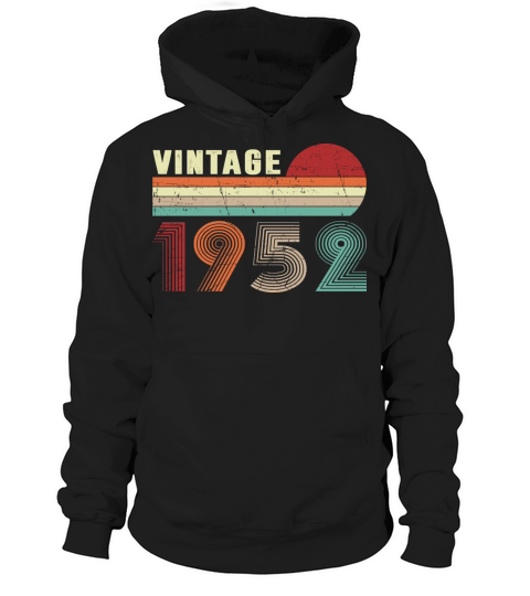 Vintage 1952 Men Women 70 Years Old 70th Birthday Hoodie Unisex