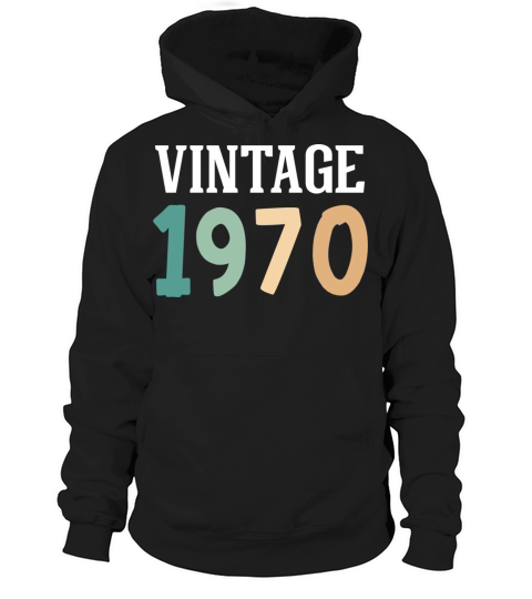 Vintage 1970 52nd Birthday Hoodie Unisex