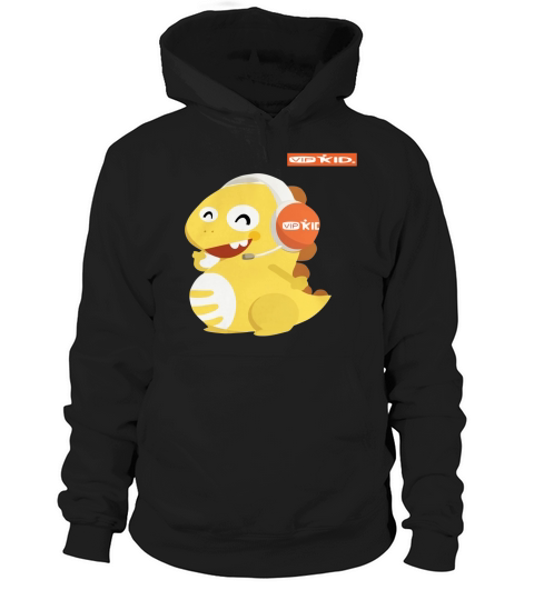 VIPKID Headset Dino TShirt orange Hoodie Unisex