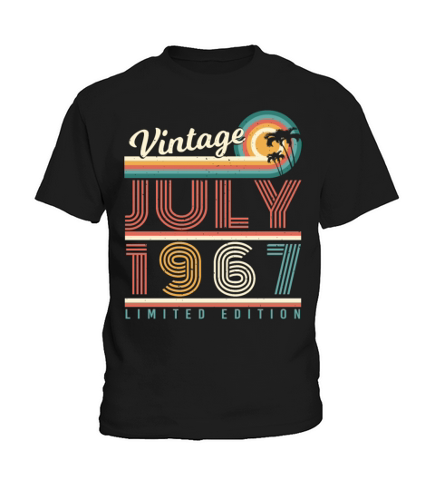 1967 In July Vintage Kids T-Shirt