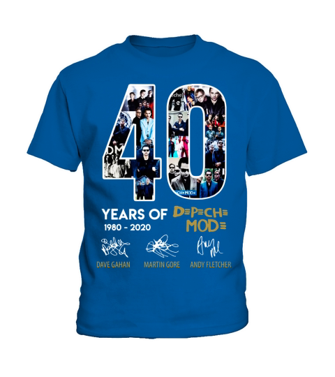 40 years of Depeche Mode signatures shirt Kids T-Shirt