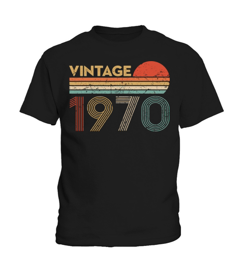 50 Year Old Birthday Vintage Classic Born In 1970 Kids T-Shirt
