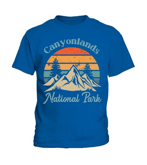Canyonlands National Park Retro Vintage Mountain S Kids T-Shirt