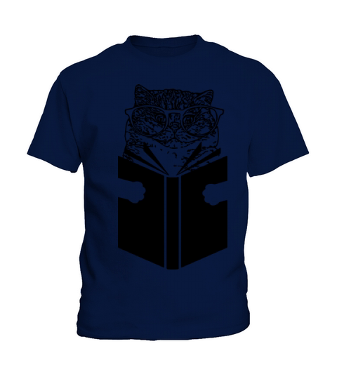 Cat Reading Kids T-Shirt