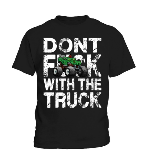 Cool monster truck saying crash show Kids T-Shirt