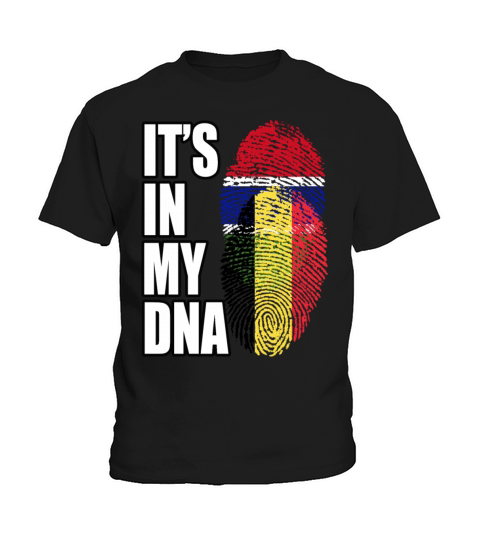 Gambian And Belgian Mix Heritage DNA Flag Kids T-Shirt