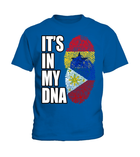 Ghanaian And Filipino Mix Heritage DNA Flag Kids T-Shirt