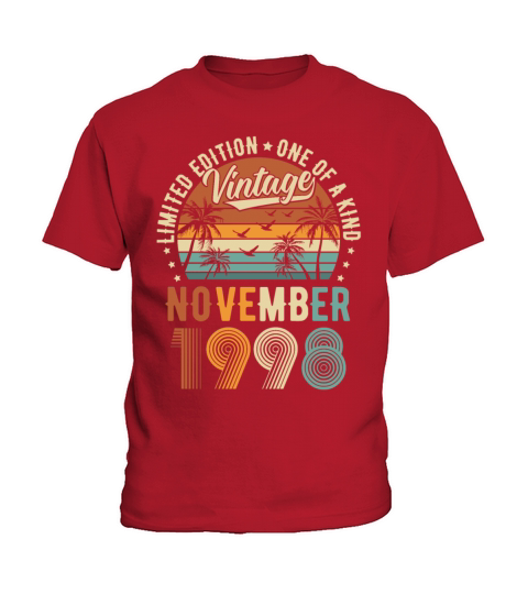Limited Edition November 1998 Birthday Present Kids T-Shirt