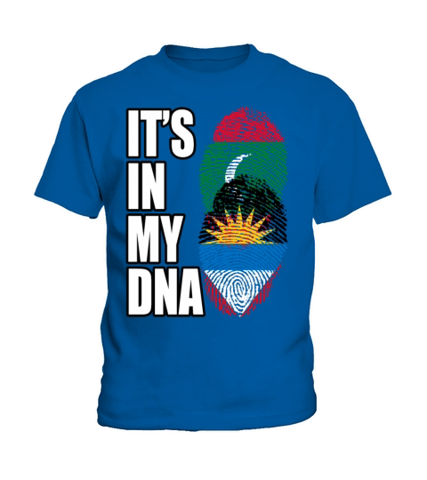 Maldivian And Antiguan Mix Heritage DNA Flag Kids T-Shirt