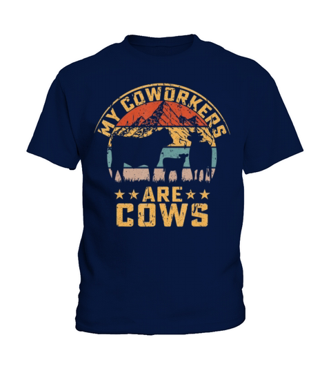 My Mens Farm Are Cattle Coworkers Cows Kids T-Shirt
