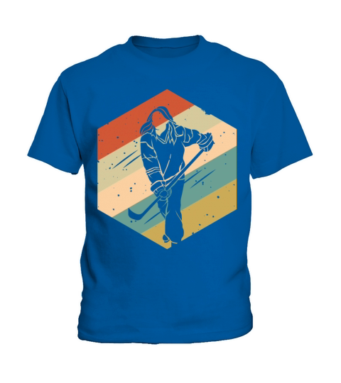 Retro Vintage Ice Hockey Women Girls Kids T-Shirt