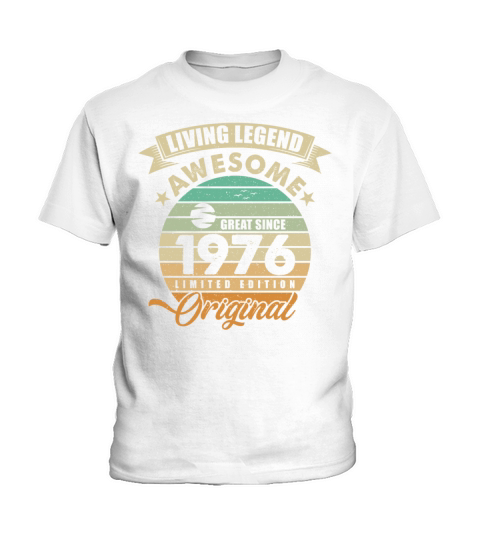 Vintaga 1976 Birthday Kids T-Shirt