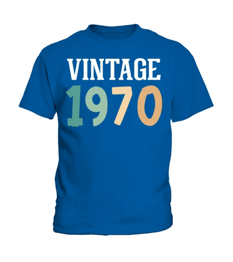 Vintage 1970 52nd Birthday Kids T-Shirt