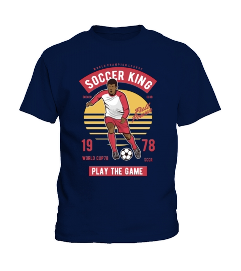 Vintage Soccer King Kids T-Shirt