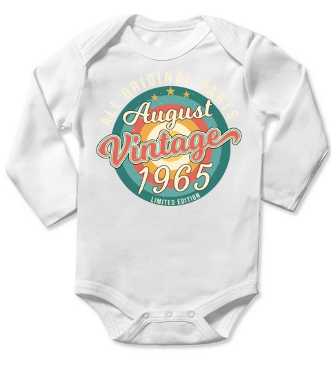 1965 August Limited Edition Long Sleeve Baby One-Piece