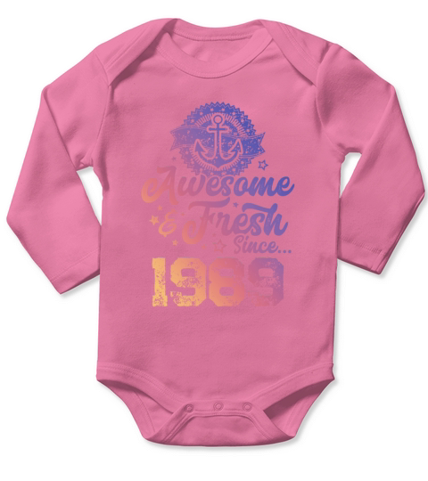 1989 awesome fresh Long Sleeve Baby One-Piece