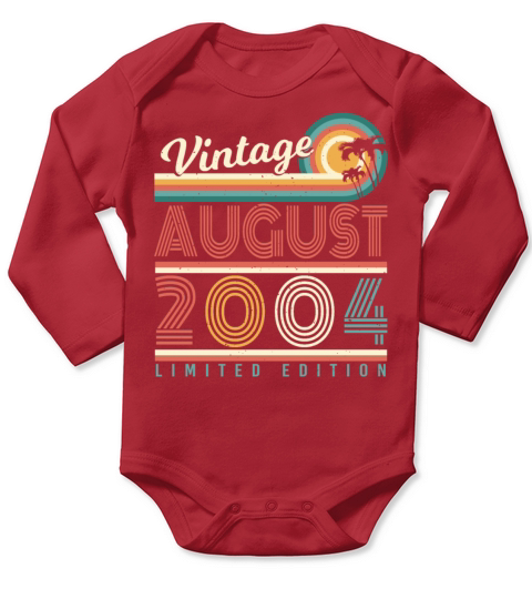 2004 In August Finally 18th Long Sleeve Baby One-Piece