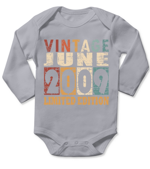 2009 vintage born in June gift Long Sleeve Baby One-Piece