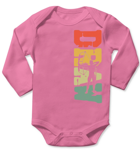 Archery Bow Archer Retro Vintage Long Sleeve Baby One-Piece