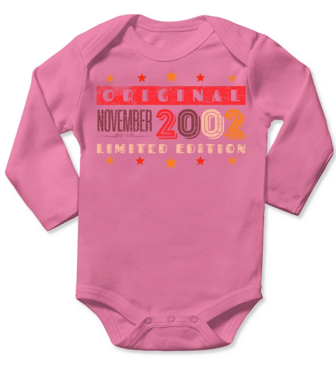 Birthday November 2002 Long Sleeve Baby One-Piece