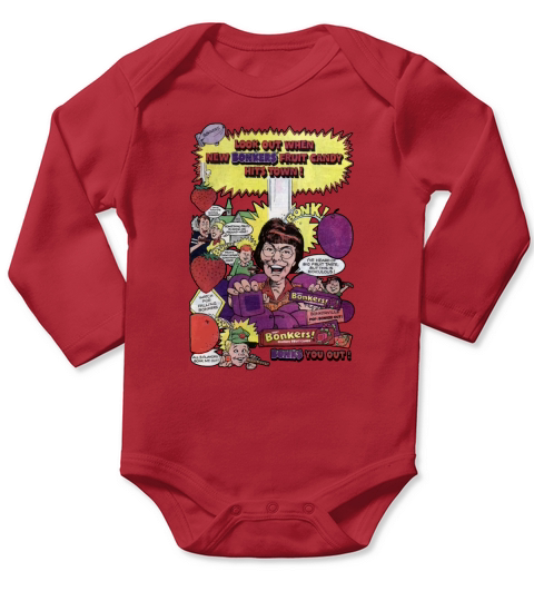 Bonkers Candy Long Sleeve Baby One-Piece