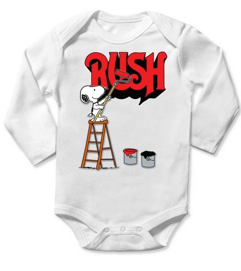 dog Rush Long Sleeve Baby One-Piece