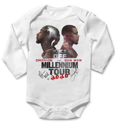 Face Dee Omarion Bow Wow The Millennium Tour Signatures shirt Long Sleeve Baby One-Piece