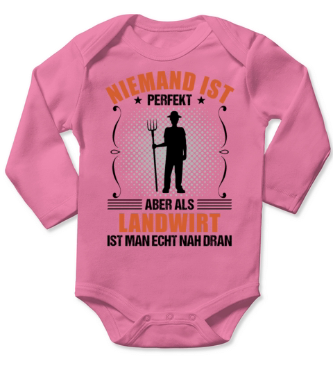 Farmer Funny Quote Farm Work Agriculture Gift Long Sleeve Baby One-Piece