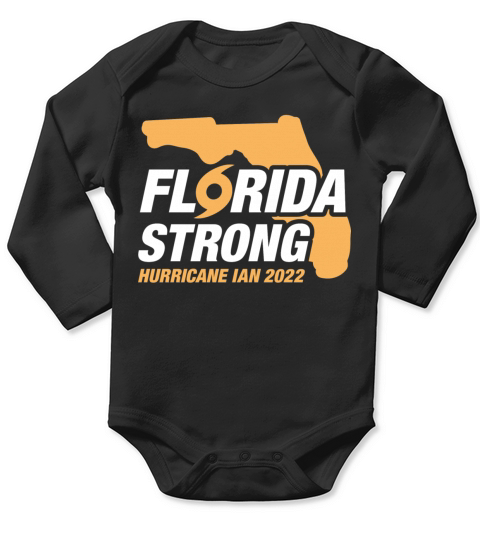 Florida Strong Hurricane Ian 2022 Long Sleeve Baby One-Piece