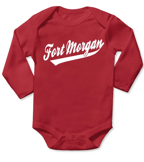 Fort Morgan Alabama T-Shirts Long Sleeve Baby One-Piece