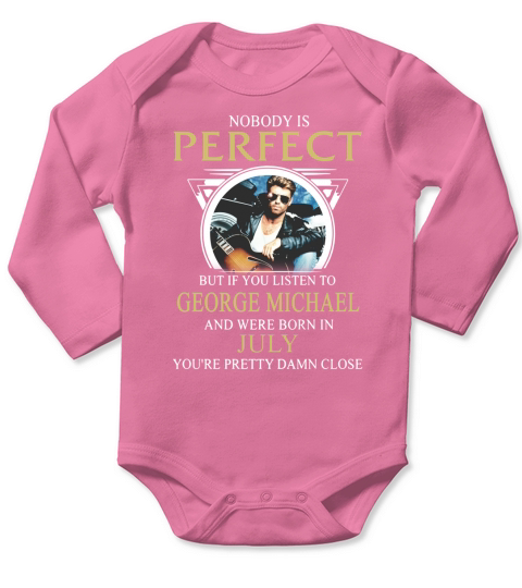 GEORGE MICHAEL 07 Long Sleeve Baby One-Piece